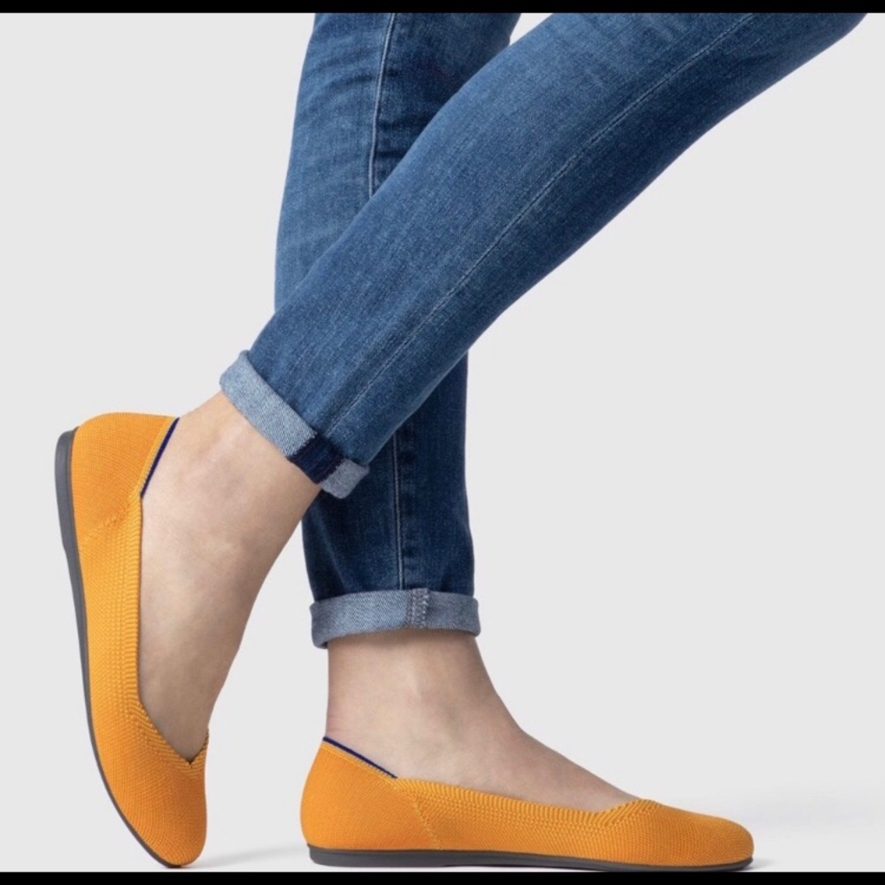 Rothy lemon drop flats 8